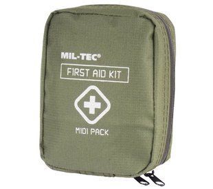 Аптечка первой помощи Mil-Tec First Aid Pack Midi green OD 16025900 T00212 фото