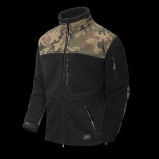 Флісова толстовка Helikon-Tex INFANTRY Black/PL Woodland BL-INF-HF-17 M1255551489 фото