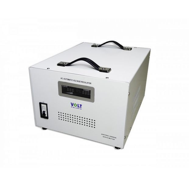 Стабілізатор напруги Volt Polska AVR PRO 10000VA 3% SERVO 5AVRZP9100 W2071 фото