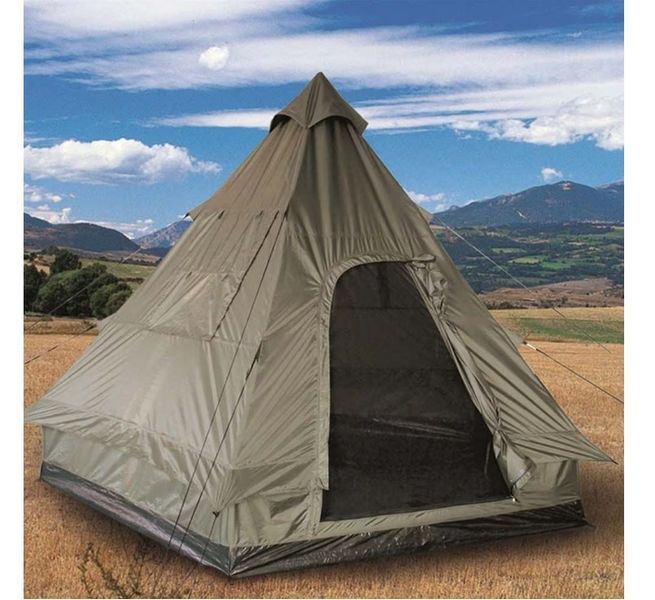 Палатка четырехместная Mil-Tec Tipi Olive 14227000 P1684 фото
