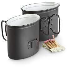 Кружка алюминиевыя MIL-TEC 300 мл German WWII Aluminium Canteen Cup 18231400 P1685 фото