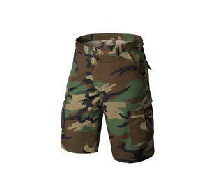 Шорти тактичні Helikon-Tex BDU Shorts - Cotton Ripstop - US Woodland SP-BDK-PR-03 A8263 фото