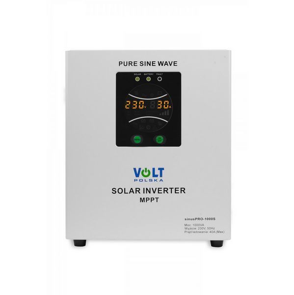 Інвертор сонячний Volt Polska SINUS PRO 1000 S 12/230 V (700/1000W) + 40 A MPPT W2072 фото
