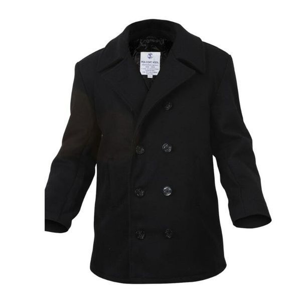 Пальто шерстяное мужское Mil-Tec US NAVY BLACK 10581000- P1237482 фото