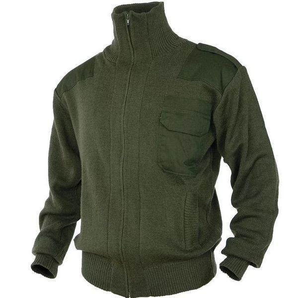Свитер с молнией Mil-Tec STRICKJACKE 80/WO 20/PAN OLIV 10820001 A84303 фото