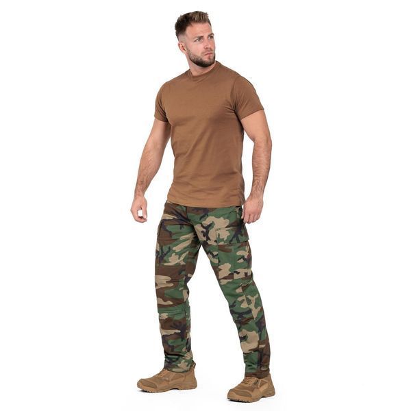 Футболка Mil-tec T-SHIRT US STYLE CO.BDU-BROWN 11011009- A9019 фото