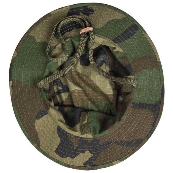 Панама Mil-Tec R/S Boonie with Neck Flap із захистом шиї, тактична Woodland 12326120 A9515 фото