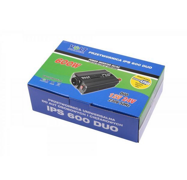 Перетворювач напруги Volt Polska IPS 600 DUO 12/24V/230 V (300/600W) 3IPS912246 W2127 фото