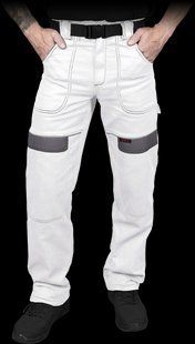 Штани захисні чоловічі REIS CORTON-T WS біло-сірі P123756981 фото