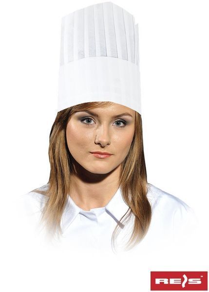 Шапка кухаря (ковпак кухарський) REIS CZCOOK-KITCHEN білий (10 шт.) M11708 фото