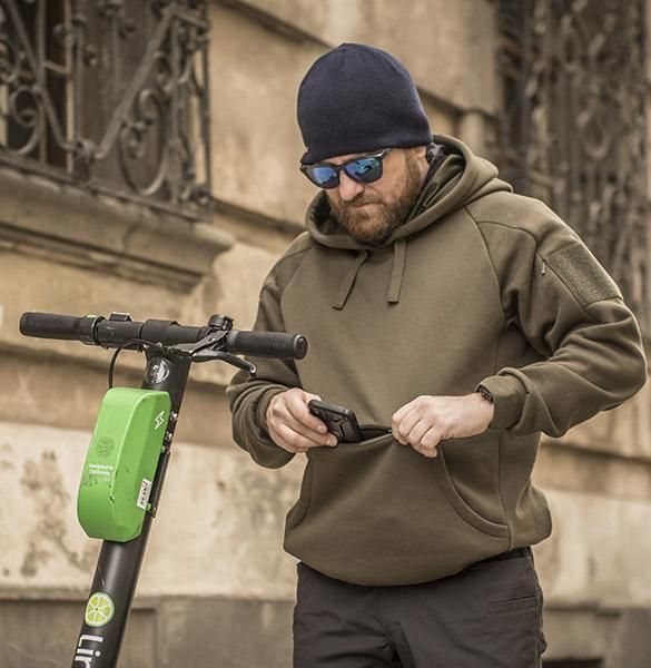 Толстовка Helikon-Tex URBAN TACTICAL HOODIE LITE Kangaroo чорна BL-ULK-CB-01 P1923 фото