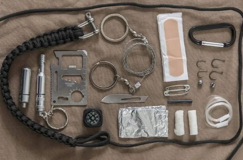 Комплект для выживания Mil-Tec Paracord Survival Kit Large Olive 16027701 N795 фото