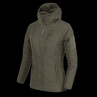 Куртка женская+Компрессионный мешок Helikon-Tex WOLFHOUND Hoodie Apex Taiga Green KU-WWH-NL-09 M1255552127 фото