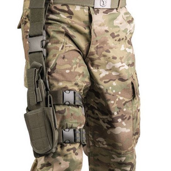 Кобура универсальная на ногу Mil-Tec Olive 16145101 P1129 фото