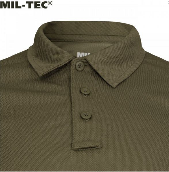 Футболка поло Mil-Tec QuickDry 1/2 ARM OLIV 10961001 M125555706 фото