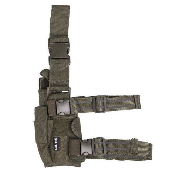 Кобура универсальная на ногу Mil-Tec Olive 16145101 P1129 фото