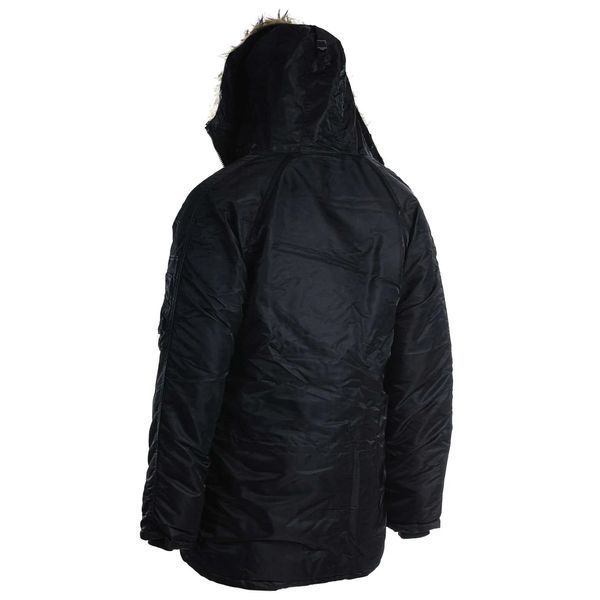 Куртка парка Аляска c мехом Mil-Tec N3B BASIC Черная 10181202- P1237470 фото