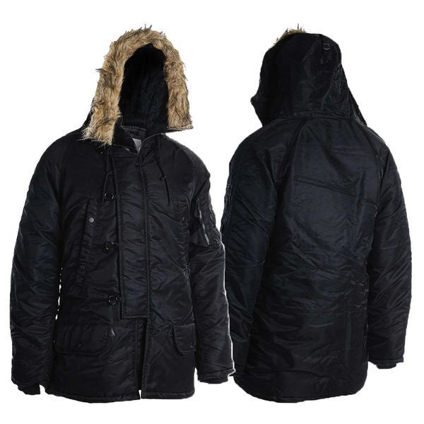 Куртка парка Аляска c мехом Mil-Tec N3B BASIC Черная 10181202- P1237470 фото