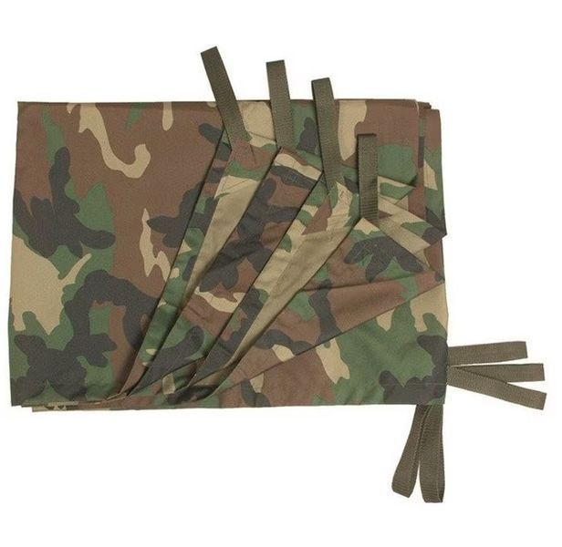 Тент універсальний Mil-Tec TARP 3 x 2,20 Woodland 14235020- P123508 фото