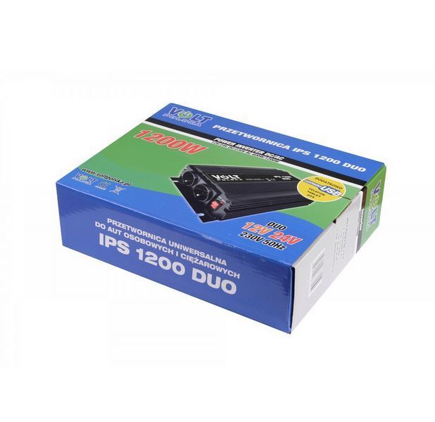 Преобразователь напряжения Volt Polska IPS 1200 DUO 12/24V/230V (600/1200W) 3IPS912249 W2128 фото