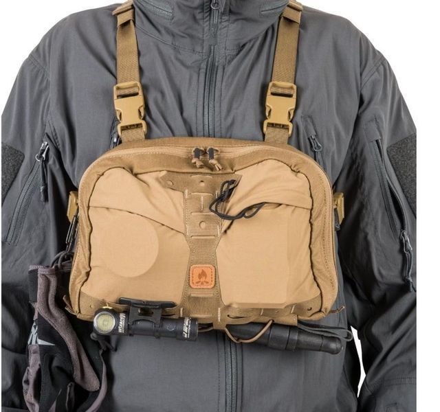 Сумка рюкзак нагрудная Helikon-Tex Chest Pack Numbat Black/Shadow Grey TB-NMB-CD-0135A P1553 фото