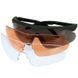 Тактичні балістичні окуляри SWISSEYE Raptor + 3 лінзи оливкові 15620001 P1615 фото 2