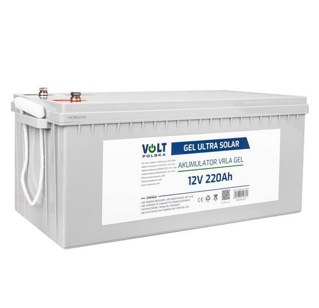 Акумулятор гелевий Volt Polska GEL VPRO PREMIUM 12 V 220 Ah 6AKUGEL220 W2077 фото