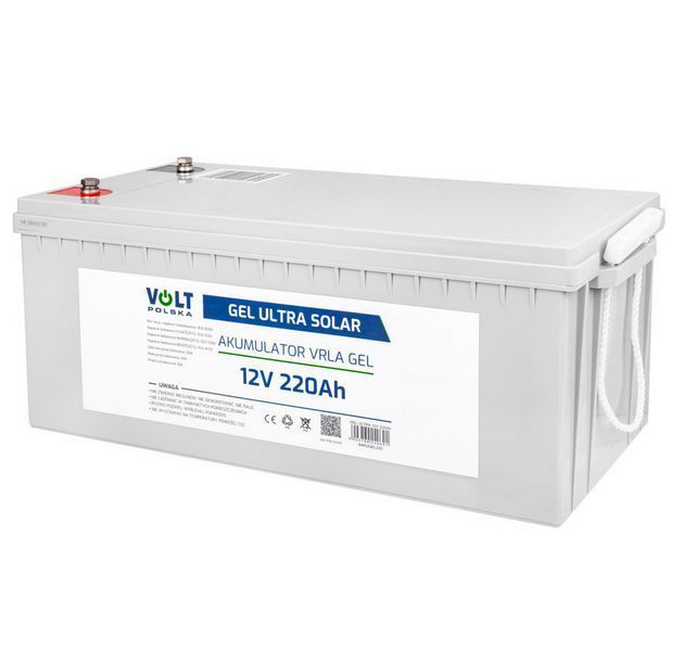 Акумулятор гелевий Volt Polska GEL VPRO PREMIUM 12 V 220 Ah 6AKUGEL220 W2077 фото