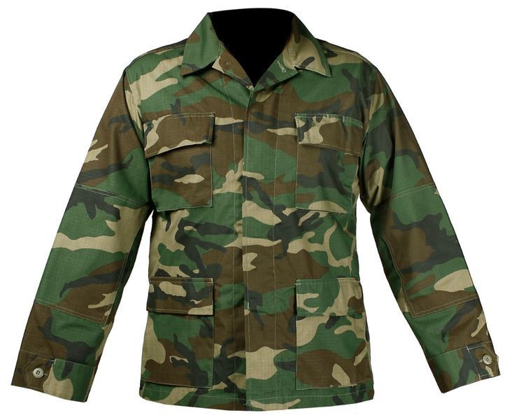 Кітель 100% бавовна толстовка військовий Mil-Tec Teesar BDU Rip-Stop Woodland 11839020- P123440 фото