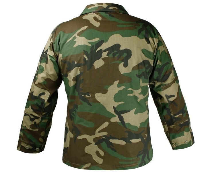 Кітель 100% бавовна толстовка військовий Mil-Tec Teesar BDU Rip-Stop Woodland 11839020- P123440 фото
