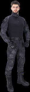 Комплект толстовка та штани REIS TACTICAL GUARD TG-PROTECT BS чорно-сірі S P123757111 фото