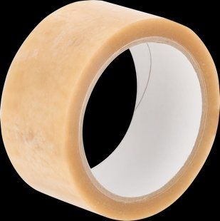 Скотч REIS hot-melt! PACKBAND коричневый прозрачный T A9518 фото