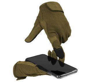 Рукавички сенсорні Mil-Tec COMBAT TOUCH Olive 12521101 S M125555751 фото