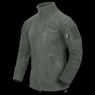 Толстовка флісова Helikon-Tex ALPHA TACTICAL GRID FLEECE Foliage Green BL-ALT-FG-21 L M1255551059 фото