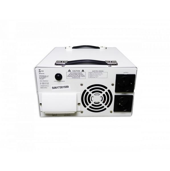 Стабілізатор напруги Volt Polska AVR PRO 5000VA 3% SERVO 5AVRZP5000 W2262 фото