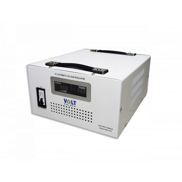 Стабілізатор напруги Volt Polska AVR PRO 5000VA 3% SERVO 5AVRZP5000 W2262 фото