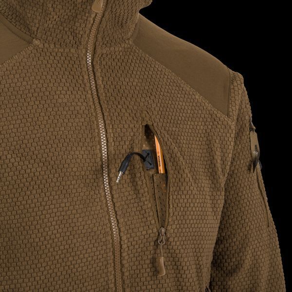Толстовка флісова Helikon-Tex ALPHA HOODIE GRID FLEECE Olive Green BL-ALH-FG-02 M1255552102 фото