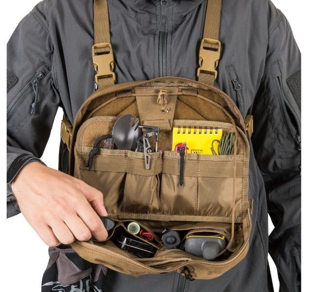 Сумка рюкзак нагрудная Helikon-Tex Chest Pack MultiCam/Adaptive Green TB-NMB-CD-3412A P1555 фото