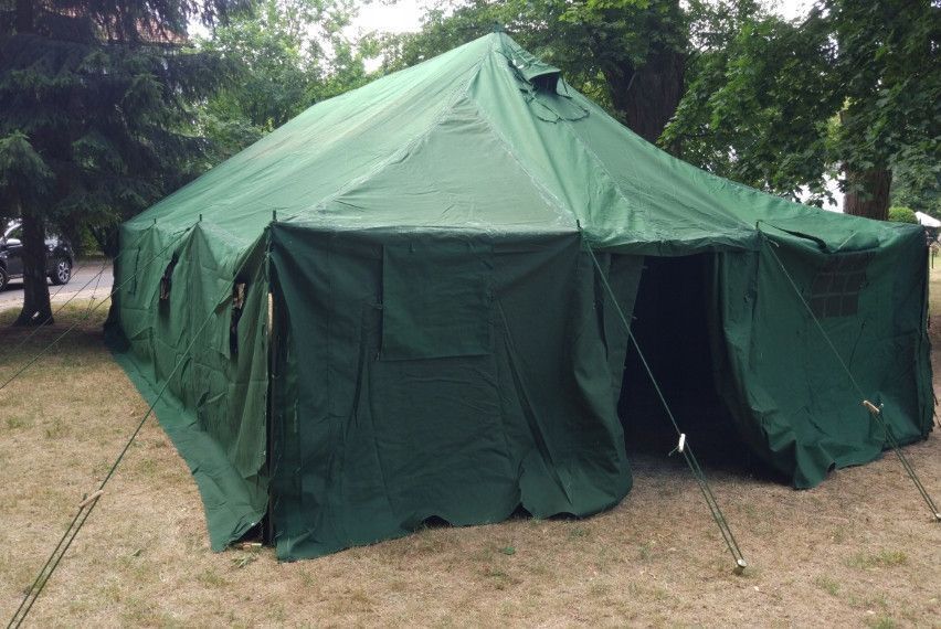 Палатка большая армейская Mil-Tec Army Tent 6 x 5 м оливковая 14223001- P123339 фото