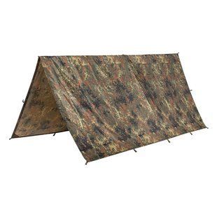 Тент бівний Mil-Tec 300 x 300 см PE Ripstop 3x3m Flecktarn 14234021 A9949 фото