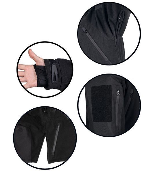 Толстовка флисовая трехслойная Mil-Tec PLUS BLACK 10855602- P123422 фото