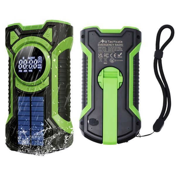 Радио аварийное с динамо-машиной и Powerbank'ом 5000 мАч JB Tacticals JB-RAD-0007-GRN A9827 фото
