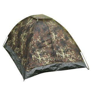 Намет двомісний водонепроникний Mil-Tec Iglu Standard Flecktarn 14207021 M1255552278 фото