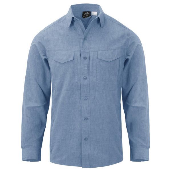 Сорочка тактична Helikon-Tex DEFENDER Mk2 Gentleman Shirt Melange Light Blue KO-DGM-PO-6520Z A9105 фото