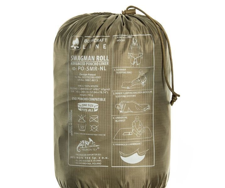 Пончо, одеяло, спальный мешок, Helikon-Tex Swagman Roll Climashield Apex Crimson Sky PO-SMR-NL-83 P1237262 фото