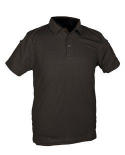 Футболка поло Mil-Tec QuickDry 1/2 ARM Black 10961002 M125555707 фото
