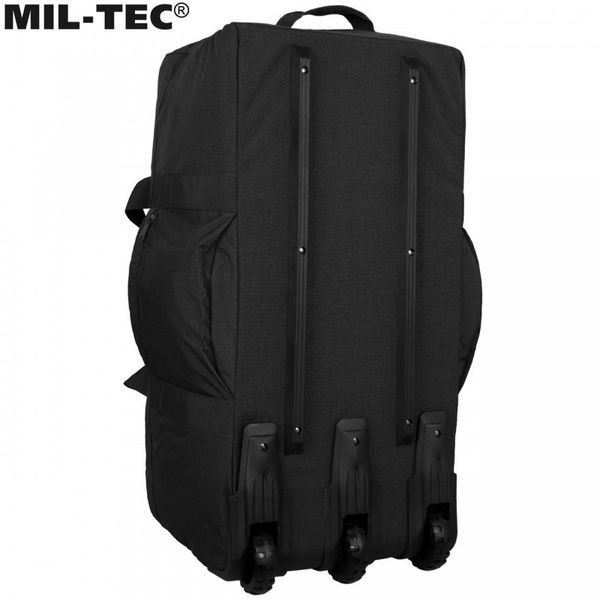 Сумка чемодан иРюкзак на колесиках Mil-Tec 110 л - черная 13854002 M1255551529 фото