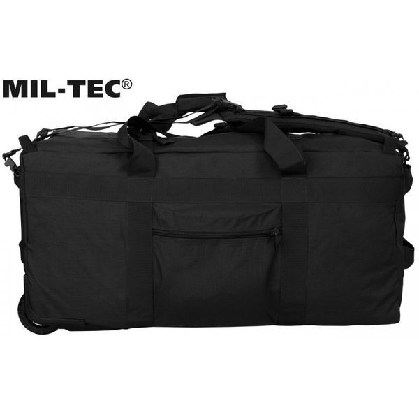 Сумка чемодан иРюкзак на колесиках Mil-Tec 110 л - черная 13854002 M1255551529 фото