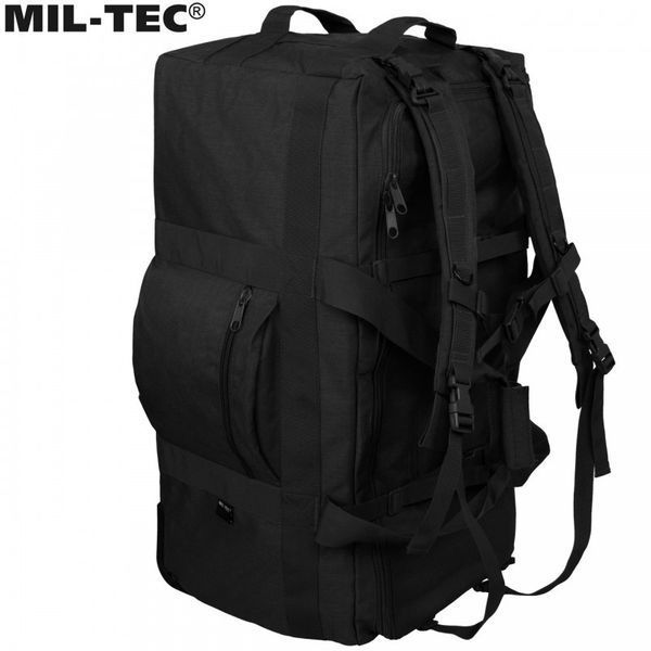 Сумка чемодан иРюкзак на колесиках Mil-Tec 110 л - черная 13854002 M1255551529 фото