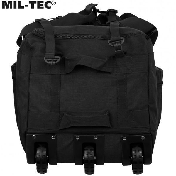 Сумка чемодан иРюкзак на колесиках Mil-Tec 110 л - черная 13854002 M1255551529 фото